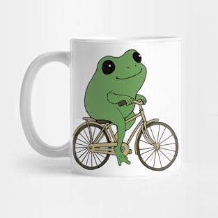 Funny biking frog Mug